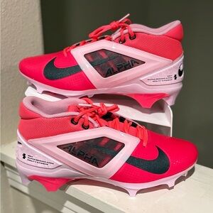 Nike Men's Alpha Menace 4 Pro NRG Football Cleats Pink Size 9 HJ4568-600